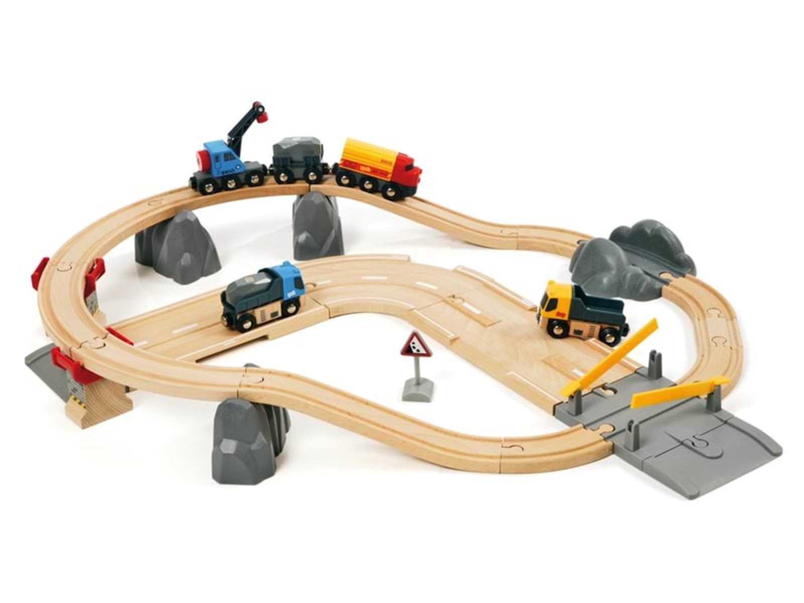 Brio Straßen & Schienen Steinverlade Set Brio Straßen & Schienen Steinverlade Set